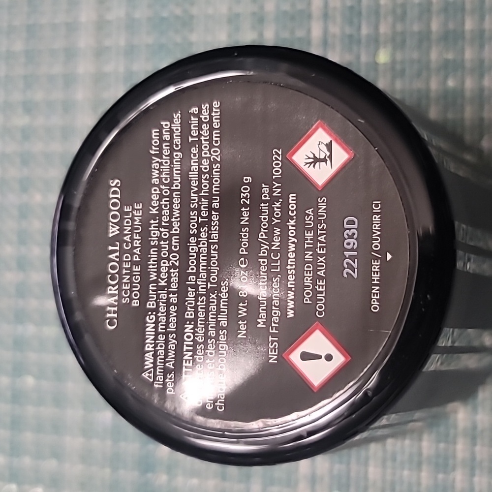 Nest Charcoal Woods 8.1oz candle, NIB - Picture 3 of 6